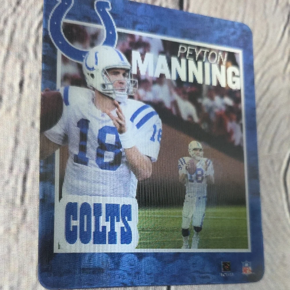Peyton Manning Colts Halographic Magnetic Football Trading Card 4